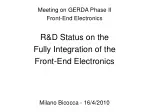 Meeting on GERDA Phase II  Front-End Electronics