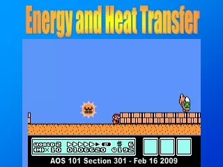 Energy and Heat Transfer