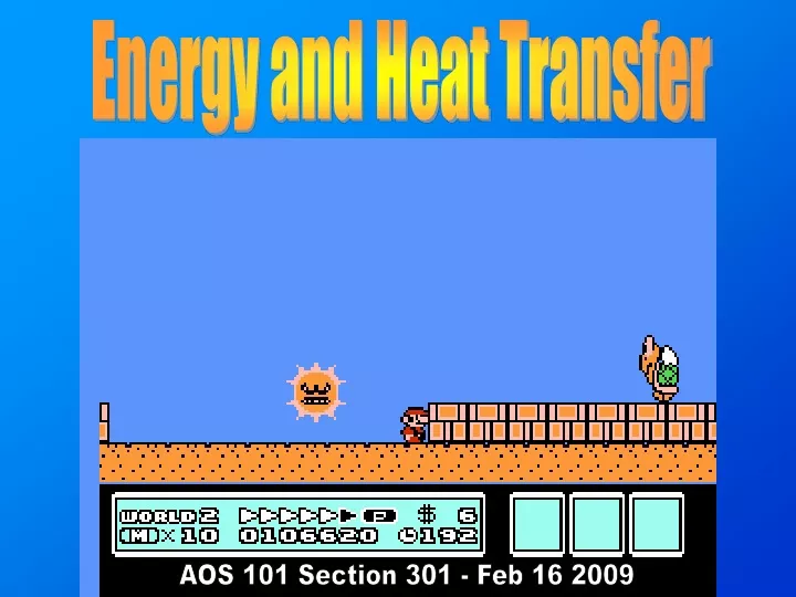 energy and heat transfer