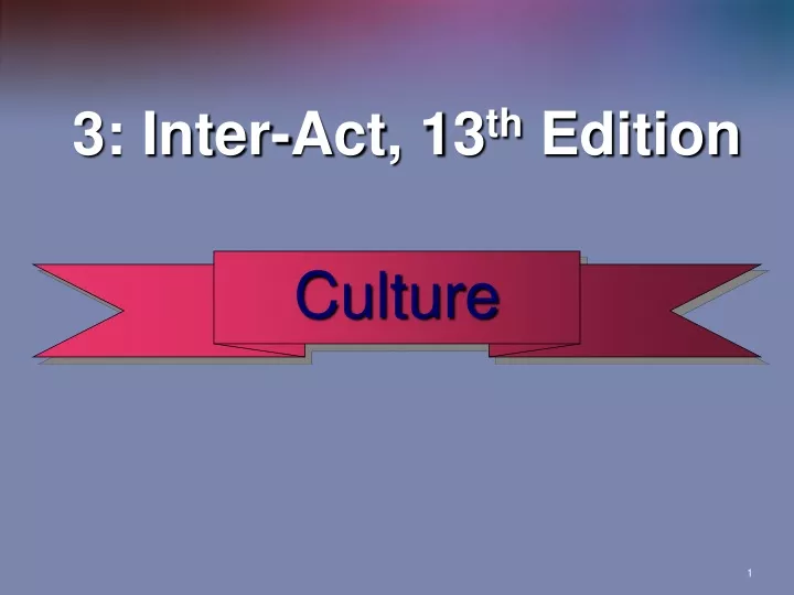3 inter act 13 th edition