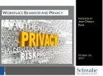 Workplace Behavior and Privacy - slide 1