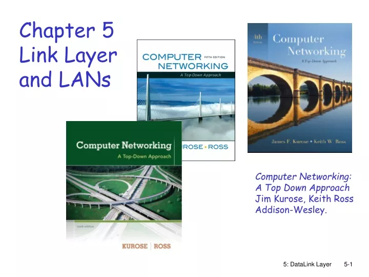 chapter 5 link layer and lans