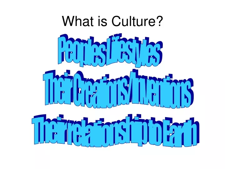 what is culture