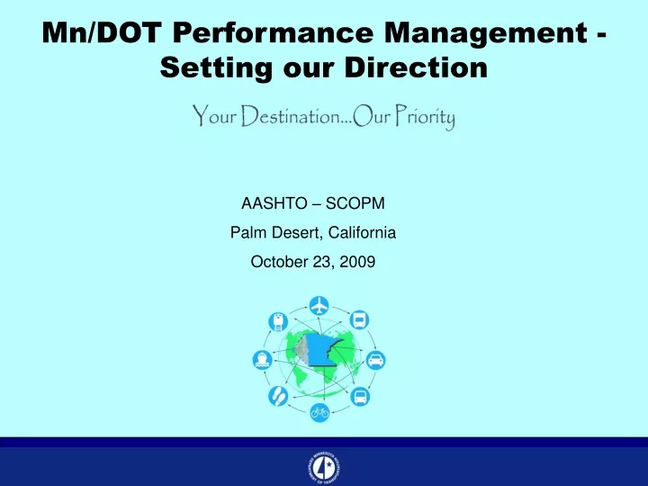mn dot performance management setting