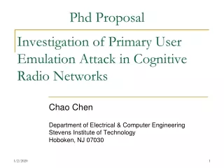Investigation of Primary User Emulation Attack in Cognitive Radio Networks