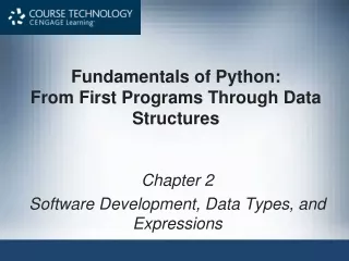 Fundamentals of Python: From First Programs Through Data Structures