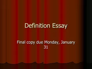 Definition Essay
