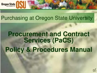 Purchasing at Oregon State University