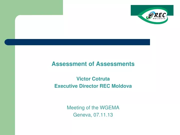 assessment of assessments victor cotru