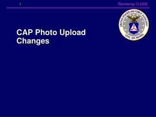 CAP Photo Upload Changes
