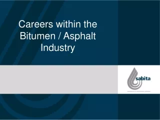Careers within the Bitumen / Asphalt Industry