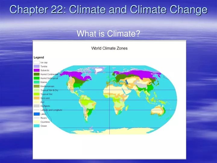 chapter 22 climate and climate change