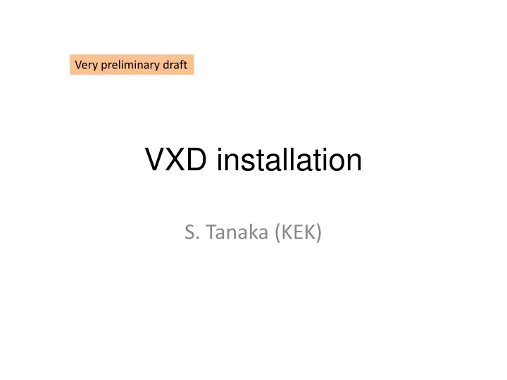 vxd installation