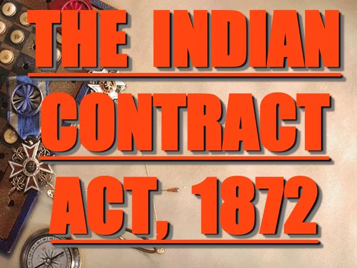 the indian contract act 1872