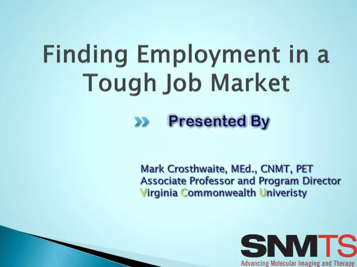 finding employment in a tough job market