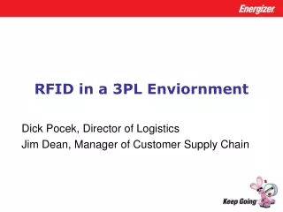 RFID in a 3PL Enviornment