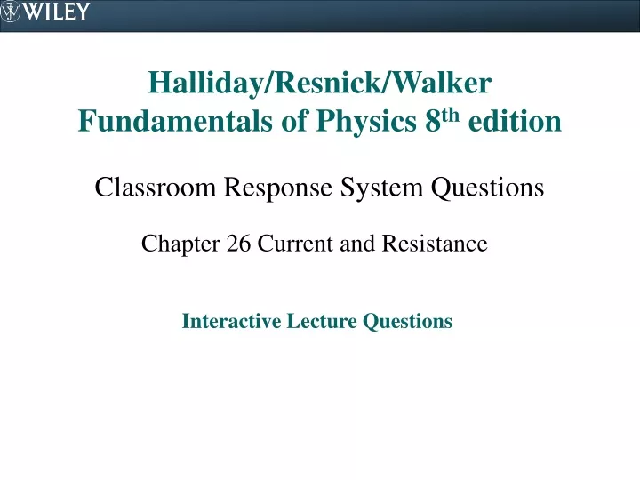 halliday resnick walker fundamentals of physics