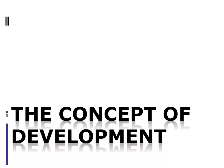 the concept of development