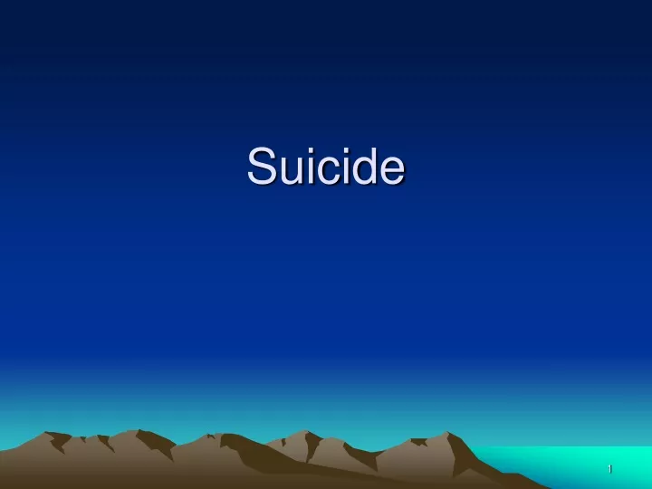 suicide