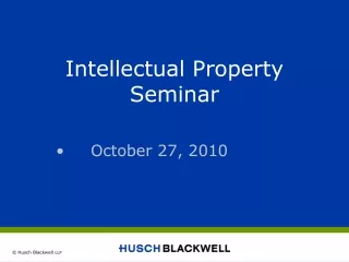 Intellectual Property Seminar