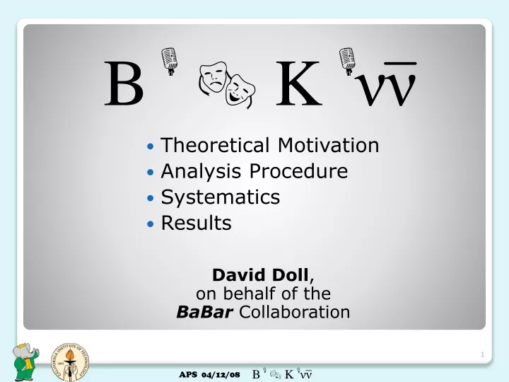 theoretical motivation analysis procedure
