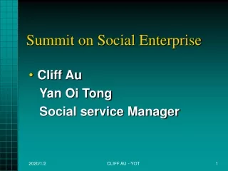 Summit on Social Enterprise