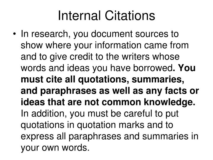 internal citations
