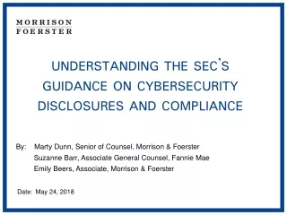 Understanding the SEC’s Guidance on Cybersecurity Disclosures and Compliance