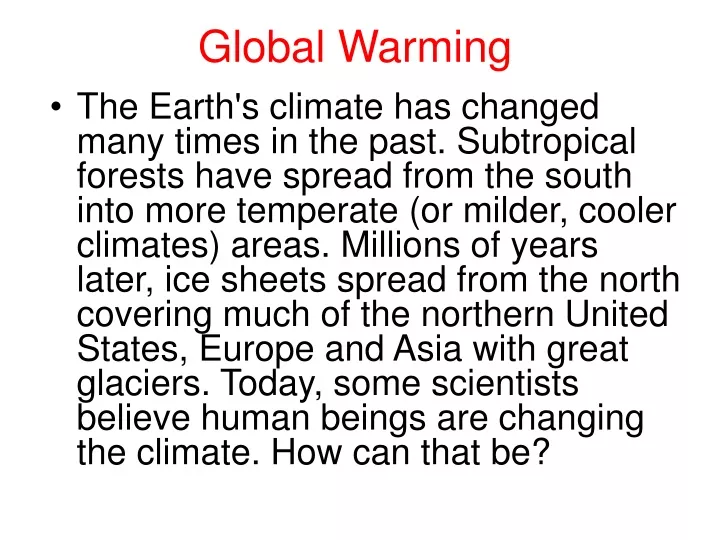 global warming