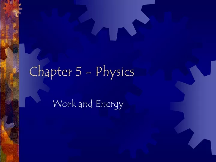 chapter 5 physics