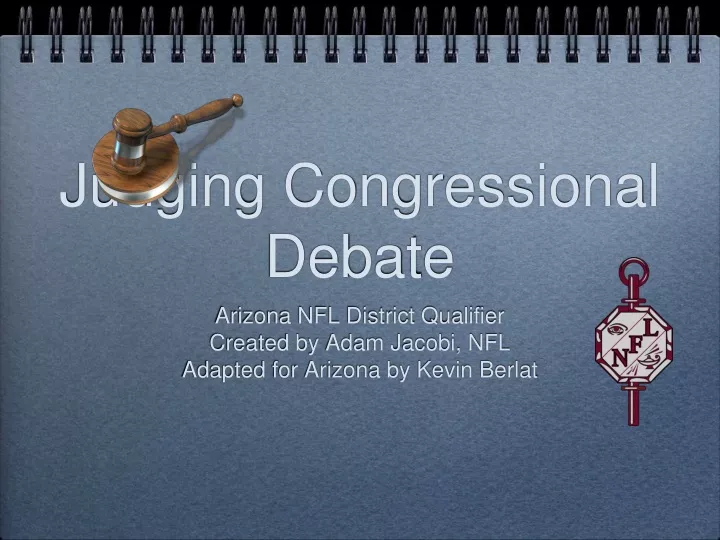 judging congressional debate