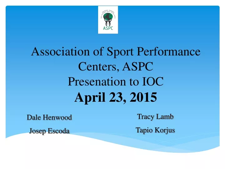 association of sport performance centers aspc