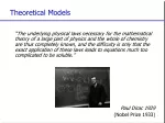 Theoretical Models - slide 1