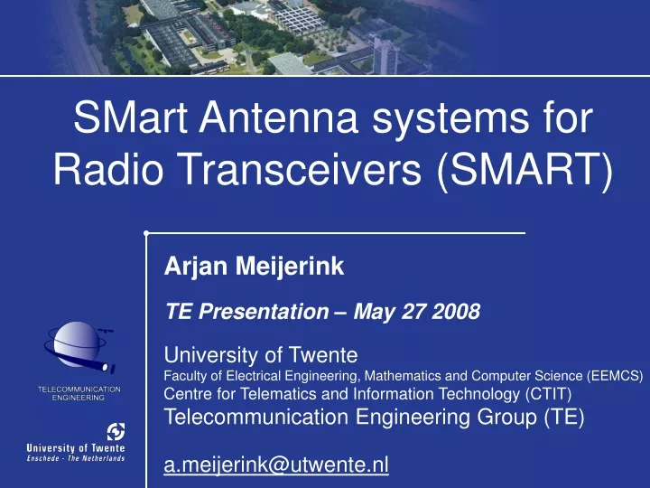 smart antenna systems for radio transceivers smart