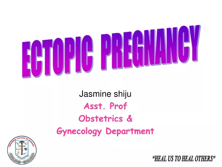 jasmine shiju asst prof obstetrics gynecology department