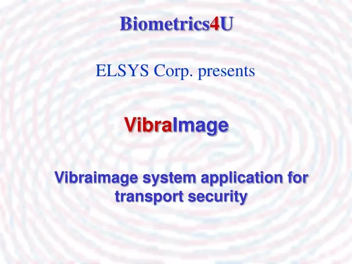 biometrics 4 u