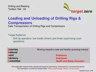 Loading and Unloading of Drilling Rigs &amp; Compressors