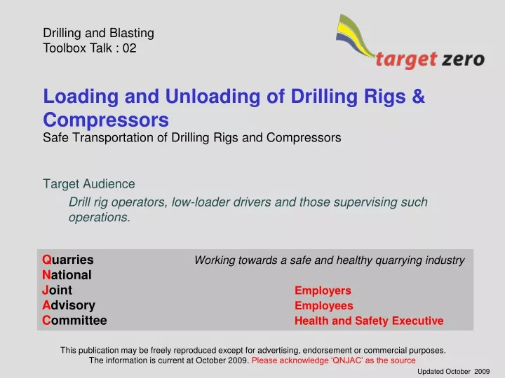 loading and unloading of drilling rigs compressors