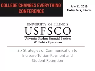 Six Strategies of Communication to Increase Tuition Payment and Student Retention