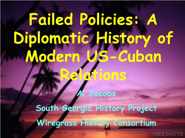 failed policies a diplomatic history of modern
