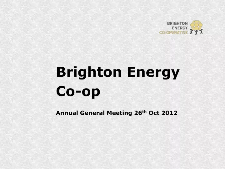brighton energy co op annual general meeting