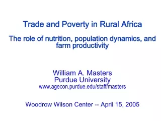How do African farmers  respond to shocks?
