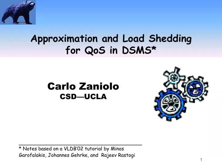 approximation and load shedding for qos in dsms