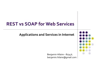 REST vs SOAP for Web Services