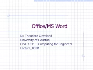 Office/MS Word