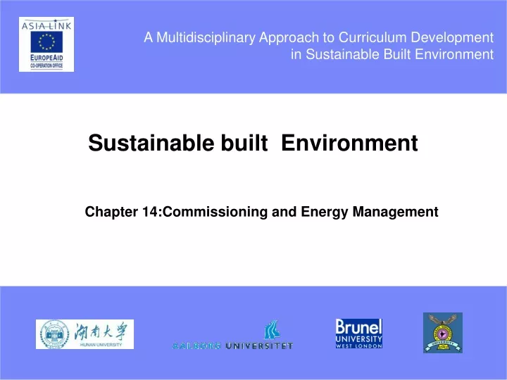 sustainable built environment