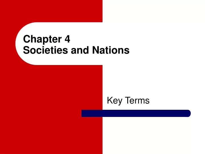 chapter 4 societies and nations