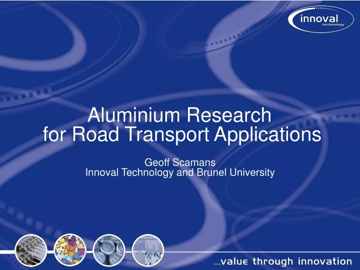 aluminium research for road transport applications