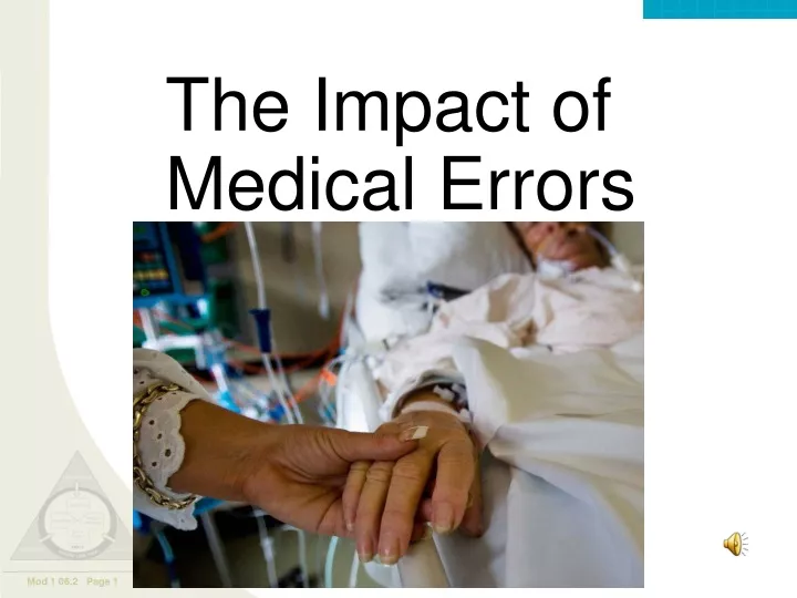 the impact of medical errors