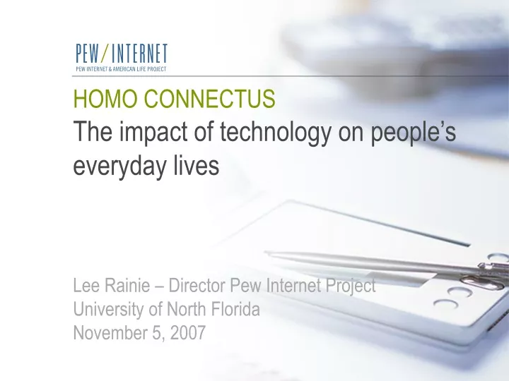 homo connectus the impact of technology on people